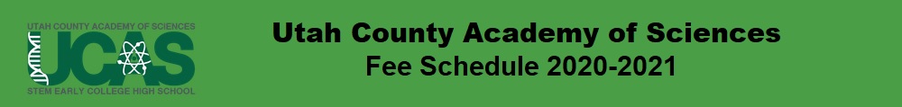 Utah County Academy of Science - Fees